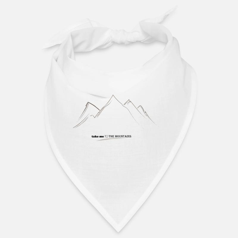 Silhouette der Linear Mountains Bandana