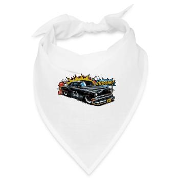 Chevy Bel Air 1954 - American Dream Hot Rod Comic - Bandana - Weiß - Vorne