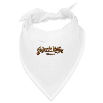 Ich mag alte rostige Fahrräder - Bandana - Weiß - Vorne