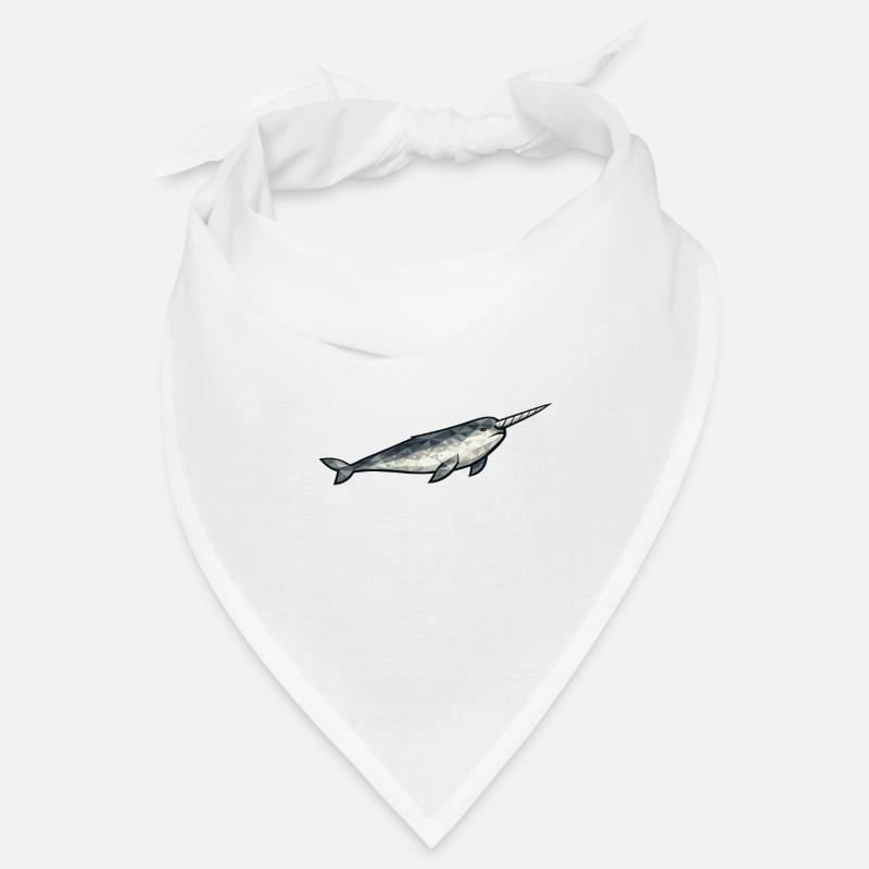 Geometric Narwhal Polygon Bandana
