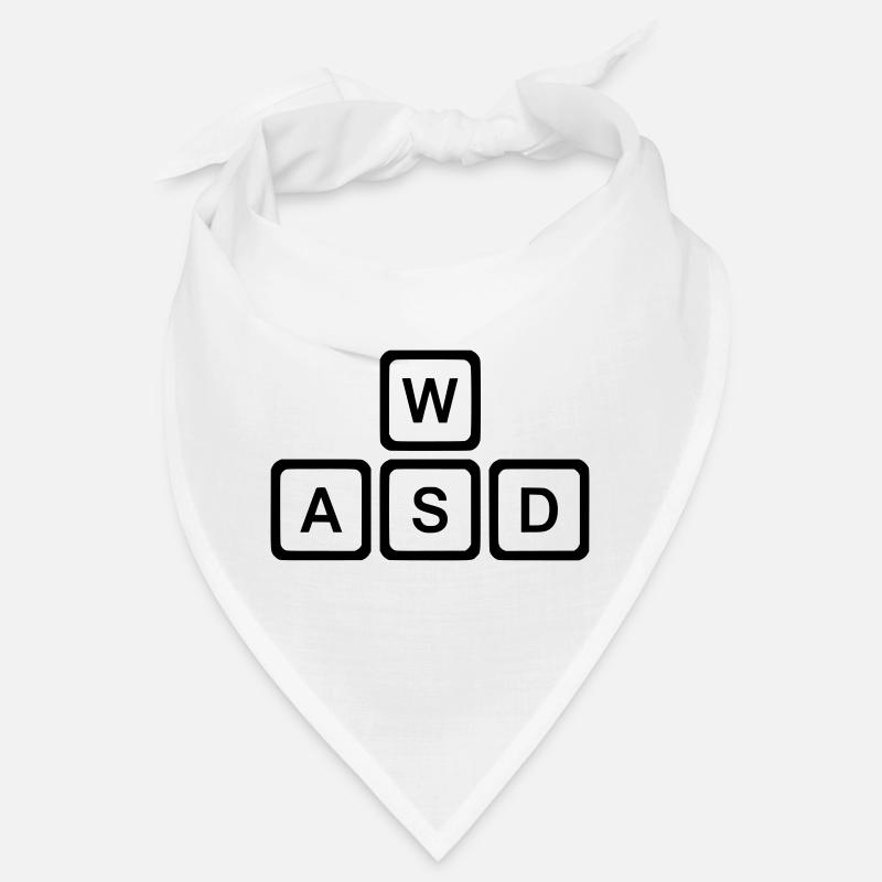 WASD Tasten PC Gaming Nerd Vektor Bandana