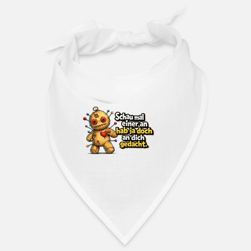 Voodoopuppe Nadeln und Herz Bandana