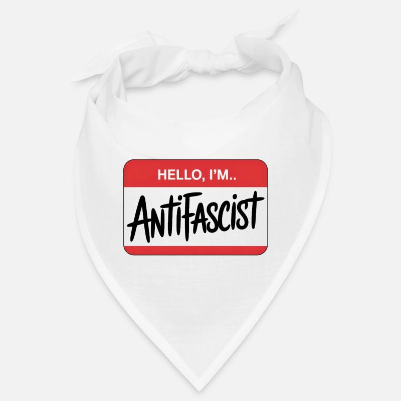 Hello I'm Antifascist - Antifa Tee Bandana