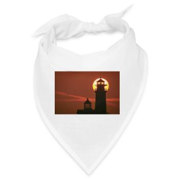 Leuchtturm Kap Arkona im Sonnenuntergang - Bandana - Weiß - Vorne