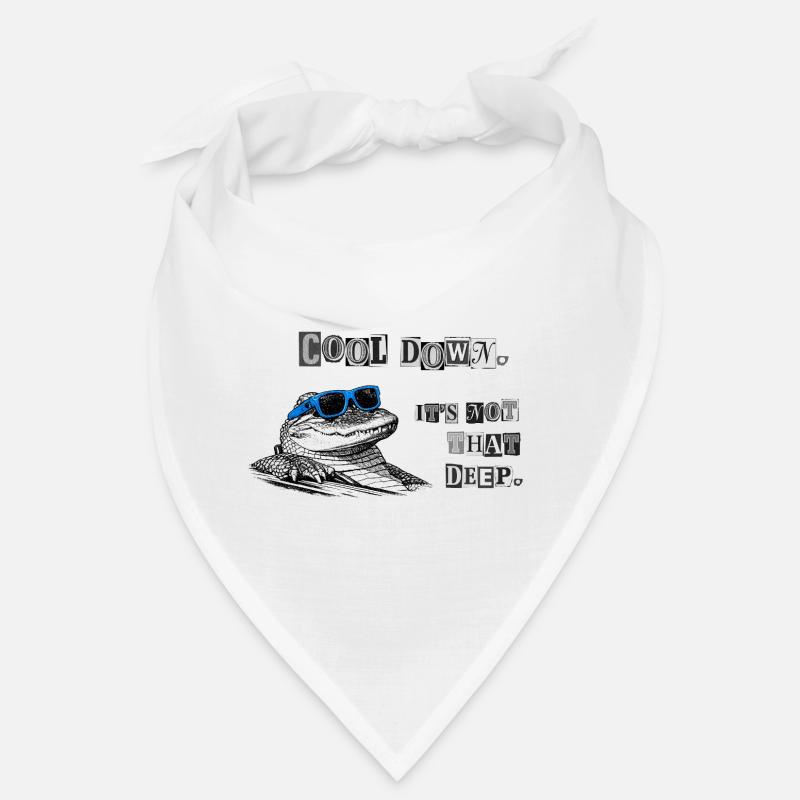 Cool Down – It's Not That Deep Crocodile Meme Bandana