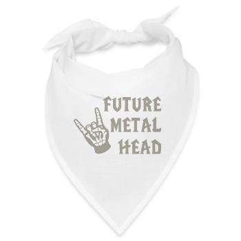 Future Metal Head Child Metal Music - Bandana - Weiß - Vorne