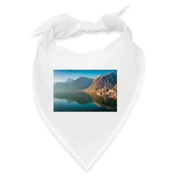 Hallstätter See im Sonnenaufgang - Bandana - Weiß - Vorne