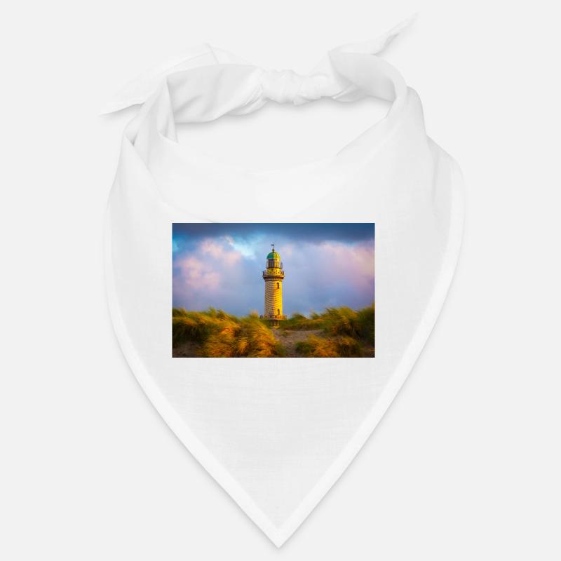 Phare de Warnemünde le soir Bandana