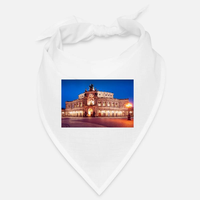 Dresdner Semperoper im Abendlicht Bandana