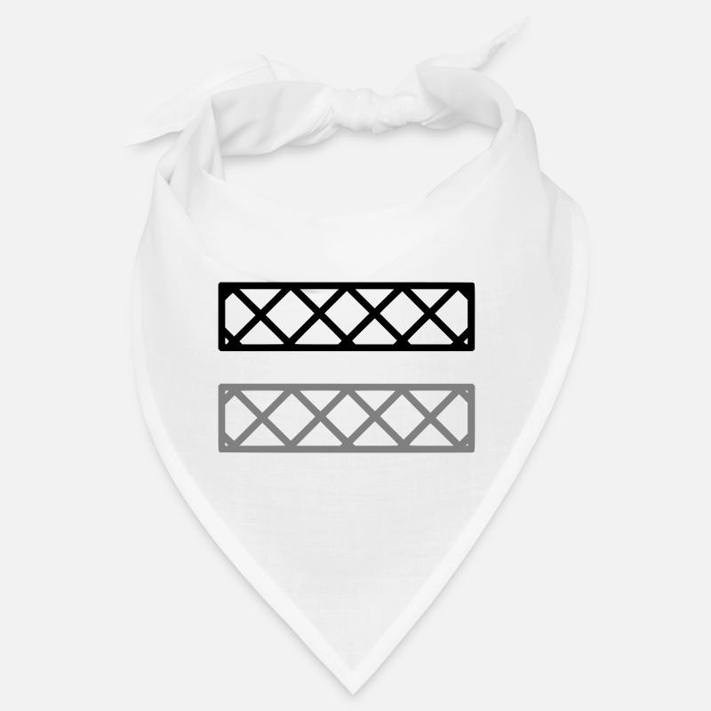 Fence Grid Pattern Frame Bandana