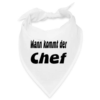 Chef - Bandana - Weiß - Vorne
