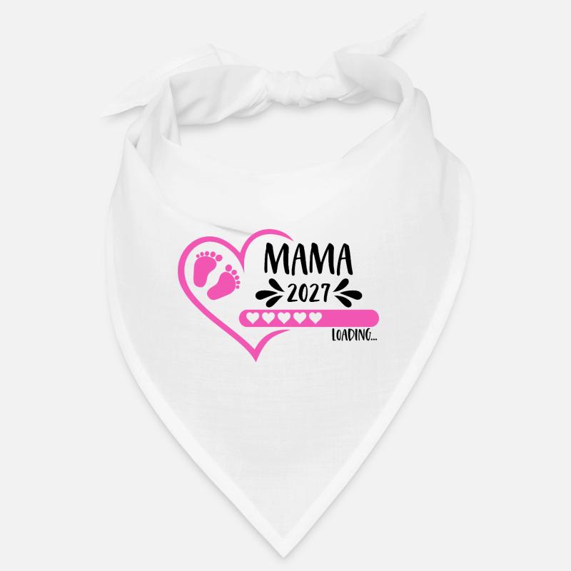 Mama 2027 loading Herz Version Mädchen pink Bandana