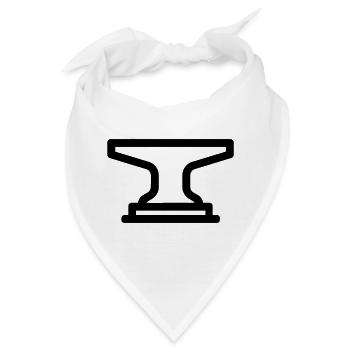 Amboss - Bandana - Weiß - Vorne