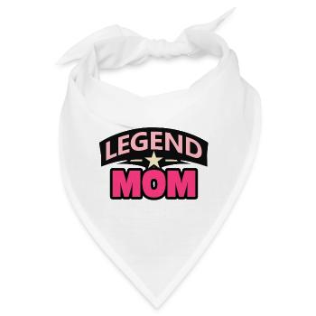 Legend Mom – Lustige Mutter Design - Bandana - Weiß - Vorne