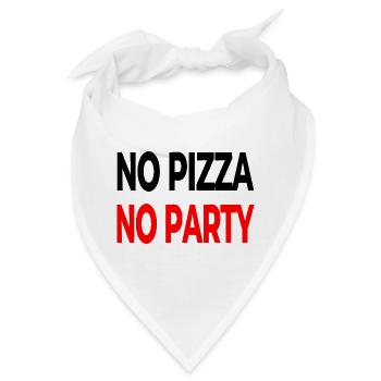 Pizza - Bandana - Weiß - Vorne