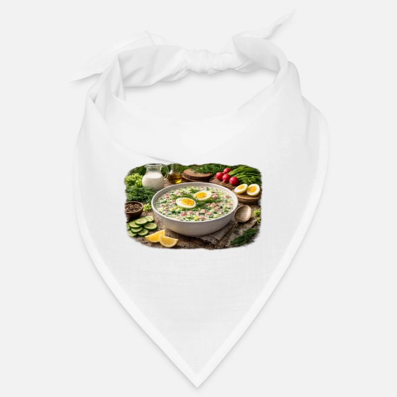 Creamy Vegetable and Egg Soup Okroshka Bandana