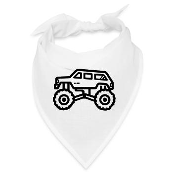 Monstertruck - Bandana - Weiß - Vorne