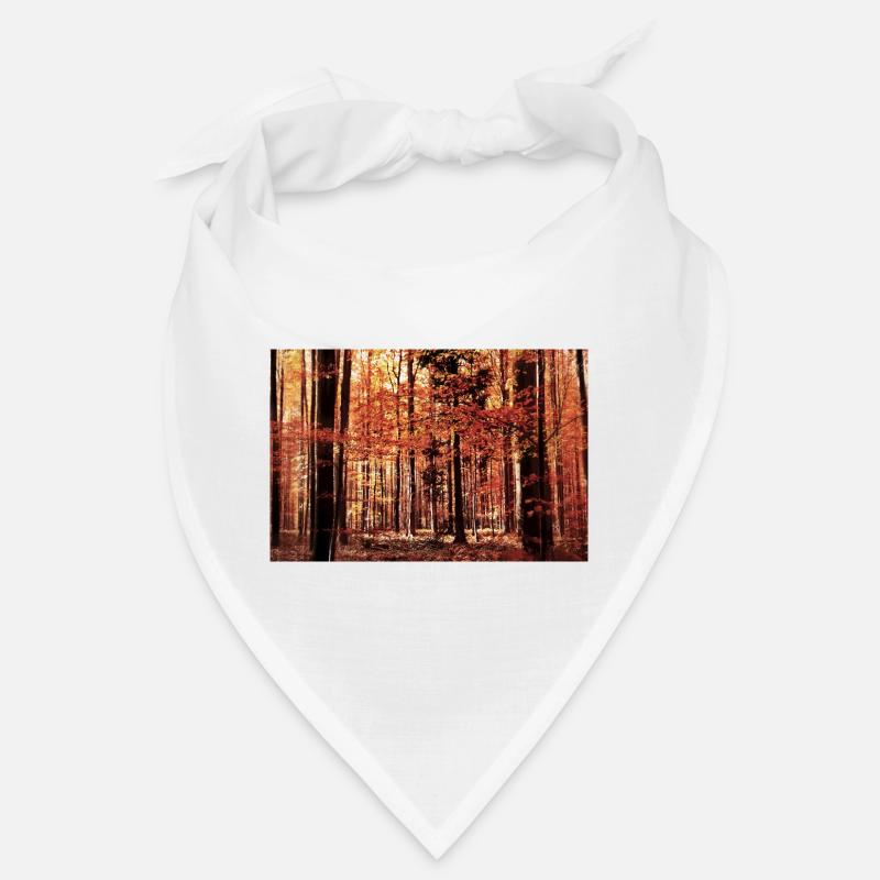 Autumn Forest in Red Bandana