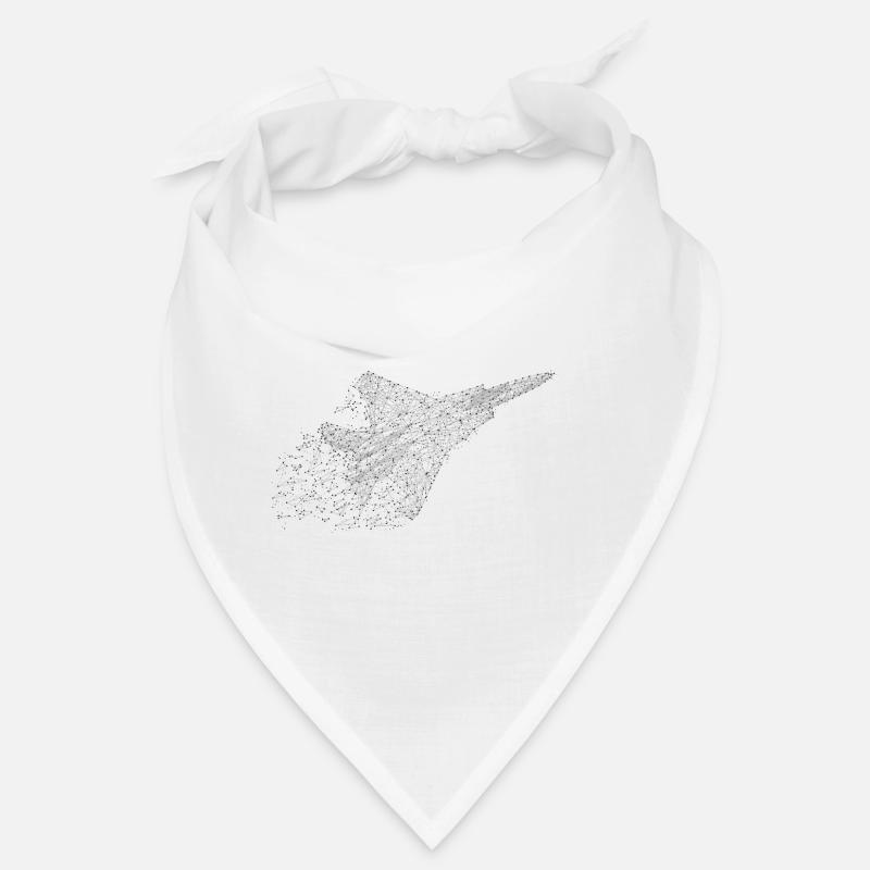 Kampfjet in Low-Poly-Optik Bandana