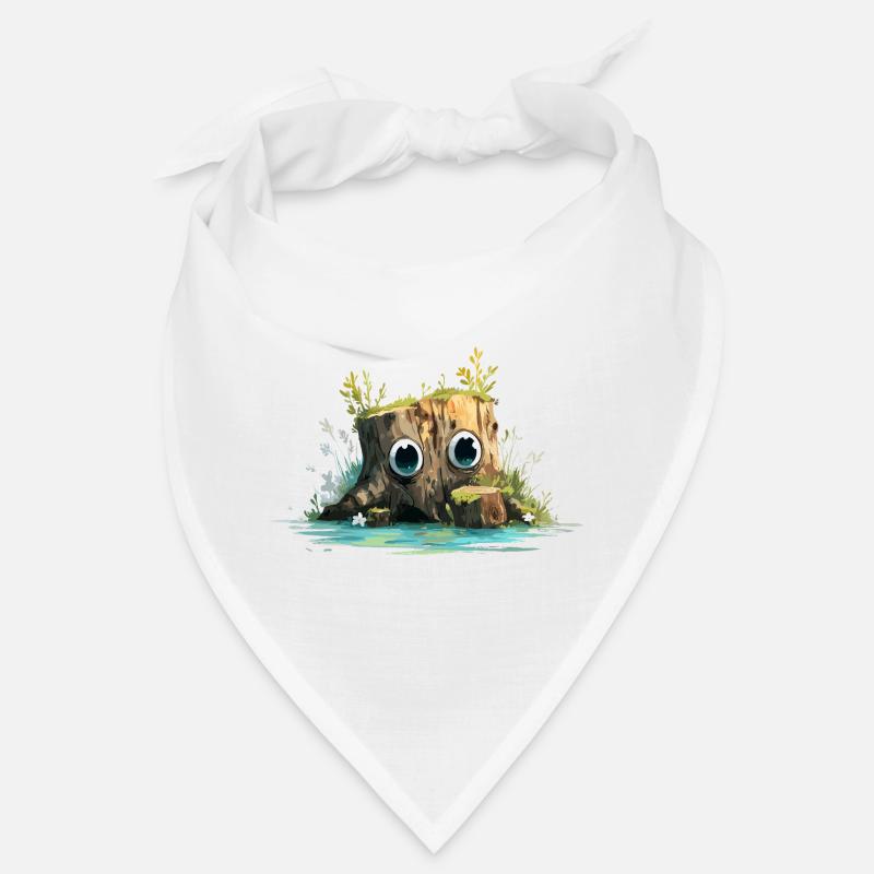 Forest stump with curious eyes Bandana
