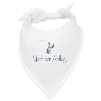 Mach nen Abflug - Bandana - Weiß - Vorne