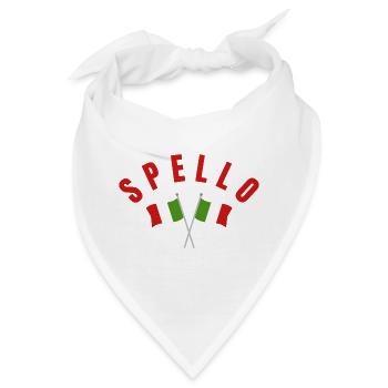 Spello Italienische Flaggen - Bandana - Weiß - Vorne