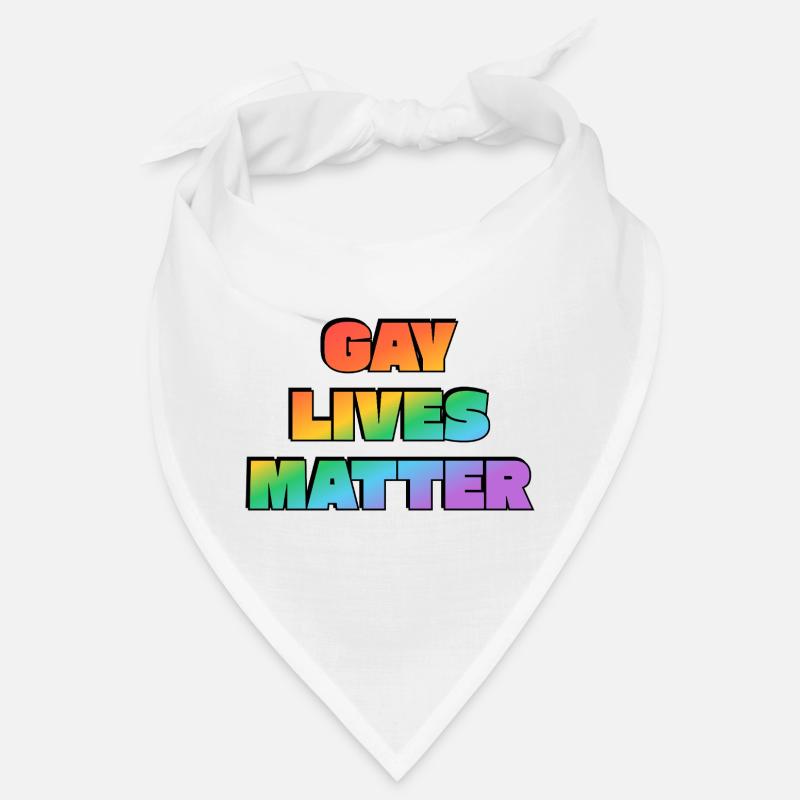Pride Rainbow Typografische Aussage Bandana