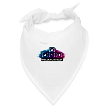 Dinge Die Mich Bewegen WASD PC Gamer  - Bandana - Weiß - Vorne