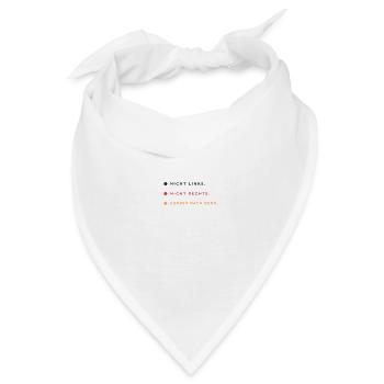  Nicht Links Nicht Rechts - Bandana - Weiß - Vorne