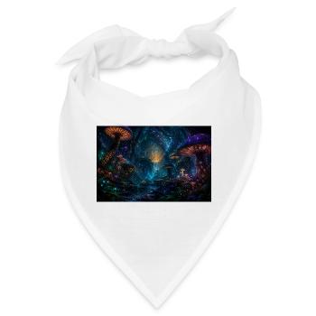  CYMATRIX TECHNOLOGIES Neonpilzwald der Luminen - Bandana - Weiß - Vorne
