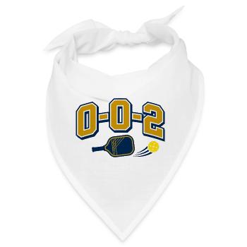 0-0-2 Pickleball Shirt - Fight Begins - Bandana - Weiß - Vorne