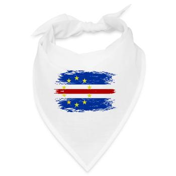 Kap Verde Flagge used - Bandana - Weiß - Vorne