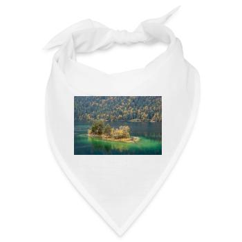 Insel im Eibsee - Garmisch-Partenkirchen - Bandana - Weiß - Vorne