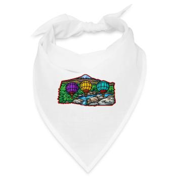 Vibrant Balloon Ridge Flucht - Bandana - Weiß - Vorne