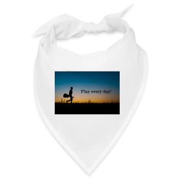Spielen jeden Tag Abendlicht - Bandana - Weiß - Vorne