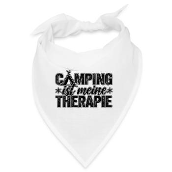 Camping ist meine Therapie - Bandana - Weiß - Vorne
