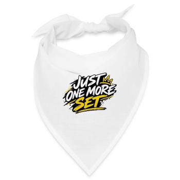 Just One More Set Krone - Bandana - Weiß - Vorne