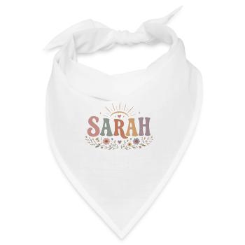 Sarah Blütenkranz mit Sonnenstrahlen - Bandana - Weiß - Vorne