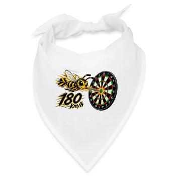 Wespe auf 180  - Bandana - Weiß - Vorne