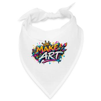 Make Art Graffiti Farbexplosion - Bandana - Weiß - Vorne