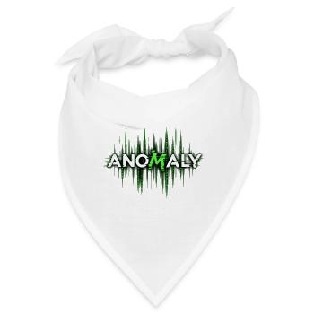 Anomaly Glitch Grün - Bandana - Weiß - Vorne