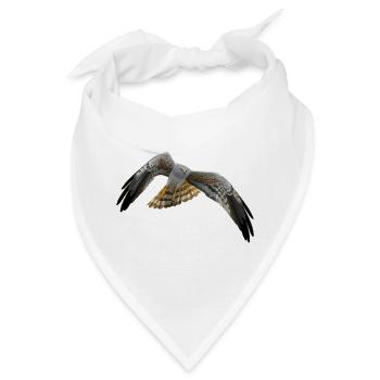 Wiesenweihe Circus Pygargus - Bandana - Weiß - Vorne