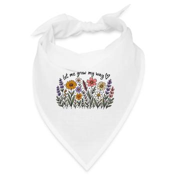 Let Me Grow My Way - Bandana - Weiß - Vorne