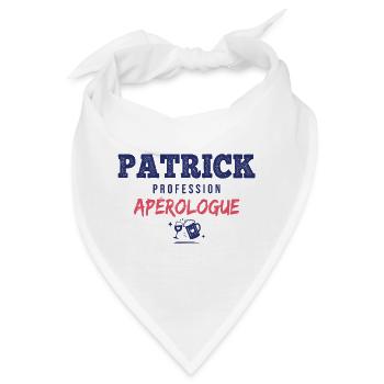 Patrick Aperologue – Humor Apéro - Bandana - Weiß - Vorne