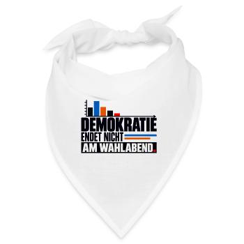 Demokratie nach der Wahl - Bandana - Weiß - Vorne
