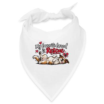 Tierschutz - Tierschutzhund - Rescued Dog - Bandana - Weiß - Vorne