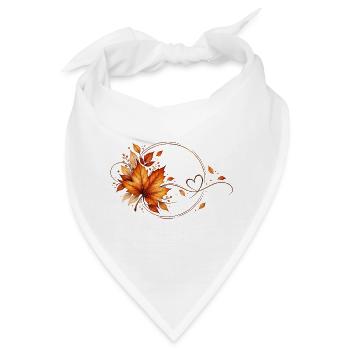 Herbst - Bandana - Weiß - Vorne