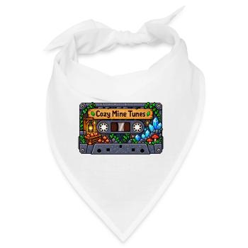 Gemütliche Minenklänge Kassette - Bandana - Weiß - Vorne