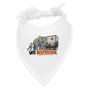 Wie besprochen - Bandana - Weiß - Vorne