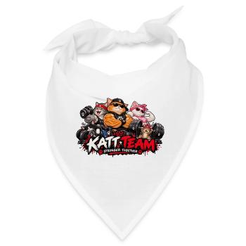 Katzenteam stärker zusammen - Bandana - Weiß - Vorne